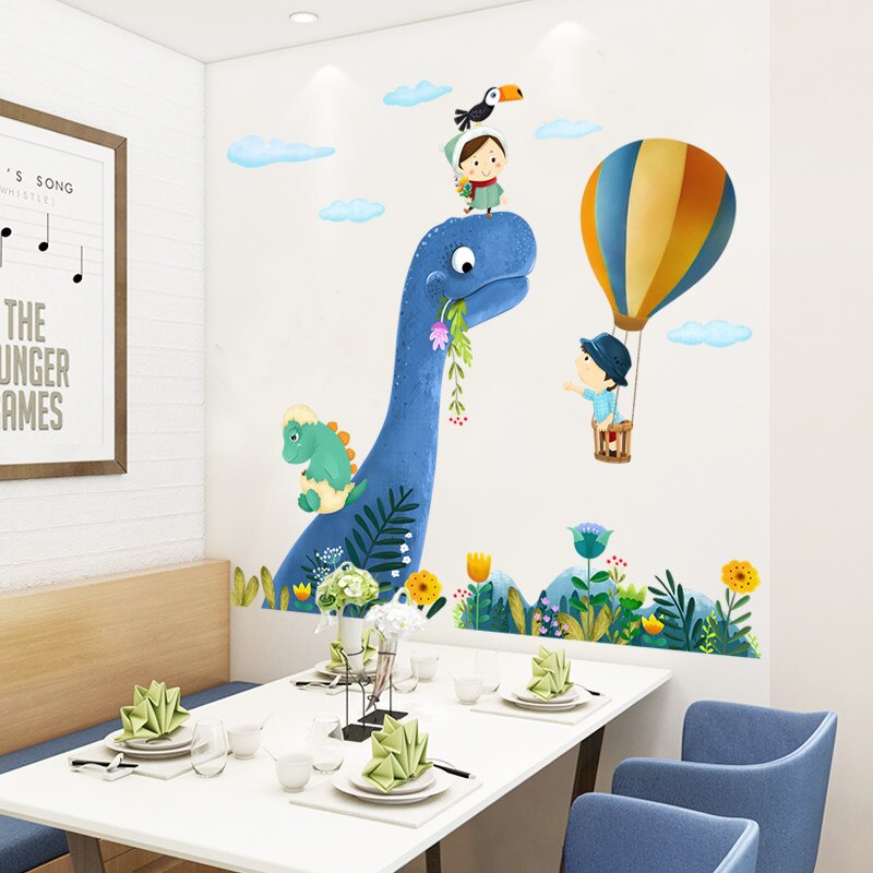 Cartoon Wall Decals Dinosaur Paradise - Large