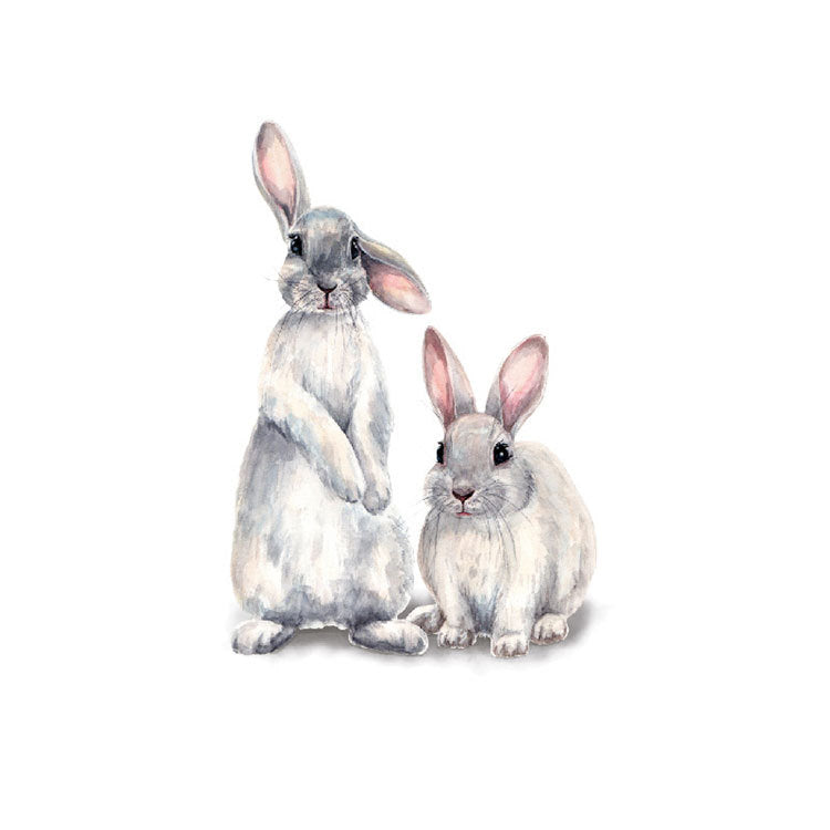 Cartoon Wall Decals Cute Rabbits
