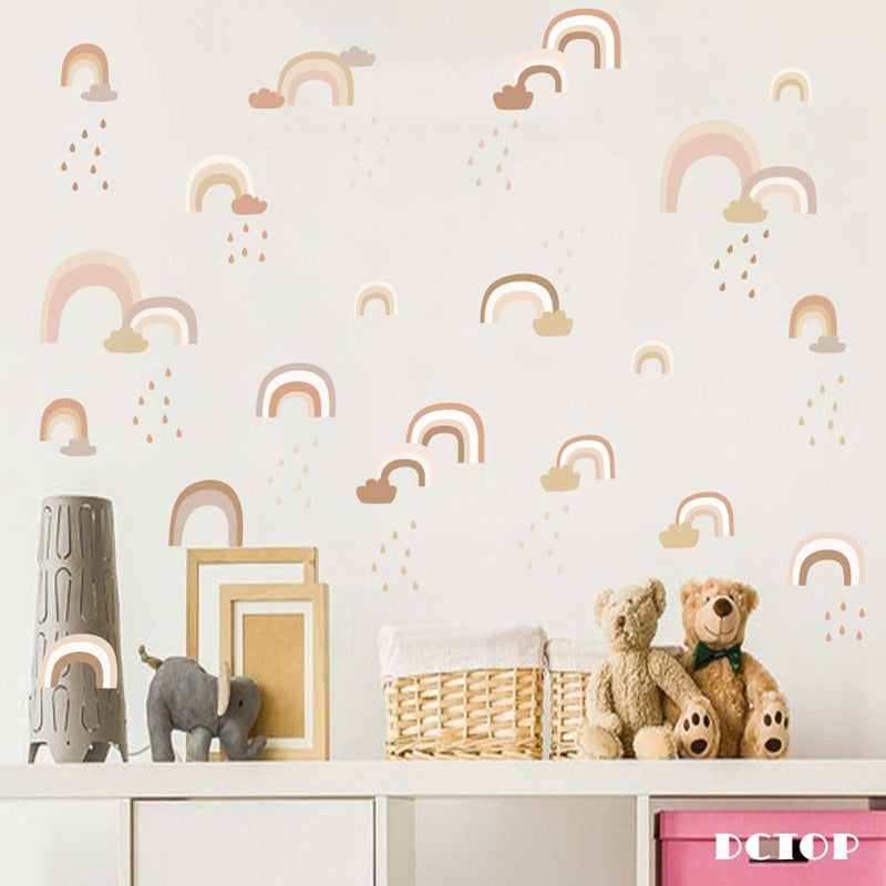 Pattern Wall Decals Cute Rainbows