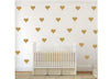 Pattern Wall Decals Golden Hearts