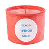 Round Cotton Linen Nursery Storage Bin