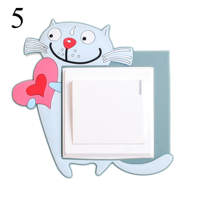 Cartoon Wall Decals Switcher Animals 3D