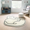 Special-shaped Nursery Rug Cats and Bear