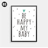 Happy my baby baby poster decoration wall painting