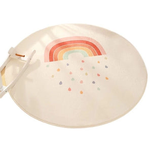 Round Area Rug Cartoon Rainbow