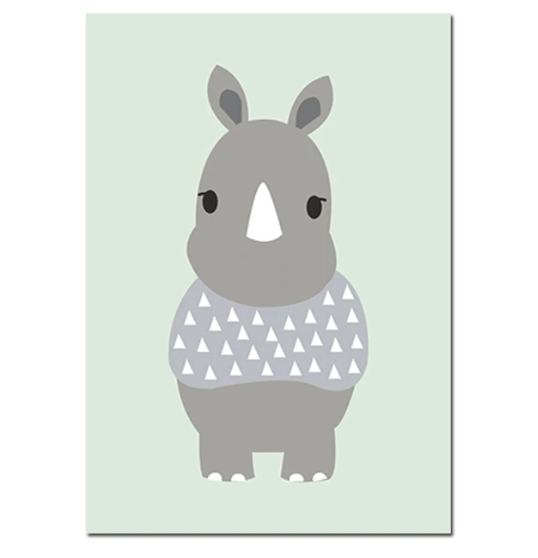 Animal Painting Art Nursery Canvas Posters