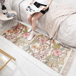 Fringed Cotton Long Rug