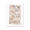 Home Alphabet Animal Educational Poster