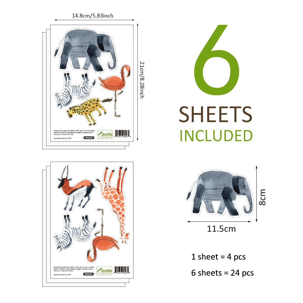 Pattern Wall Decals ZOO Animals