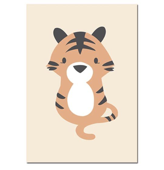 Animal Painting Art Nursery Canvas Posters