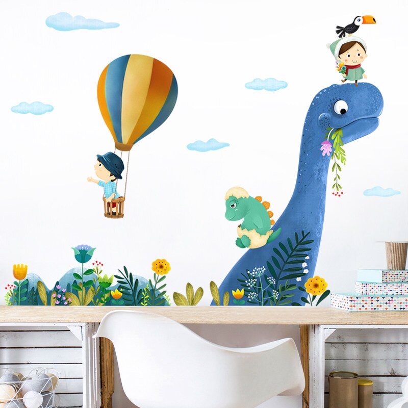Cartoon Wall Decals Dinosaur Paradise - Large