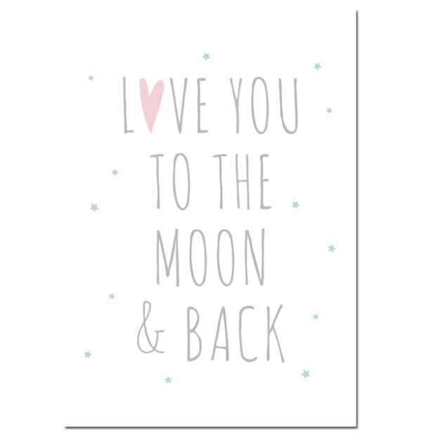 Moon And Star Nursery Canvas Posters