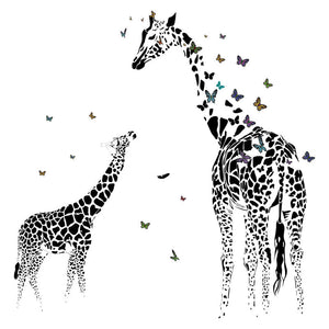 Cartoon Wall Decals Funny Animals