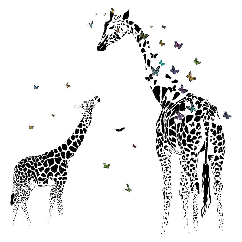 Cartoon Wall Decals Funny Animals