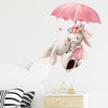 Cartoon Wall Decals Creative Little Rabbits