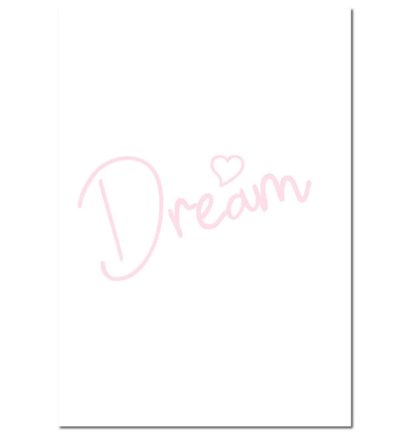 Pink Unicorn Painting Nursery Canvas Posters