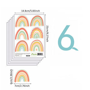 Pattern Wall Decals Nordic Rainbows