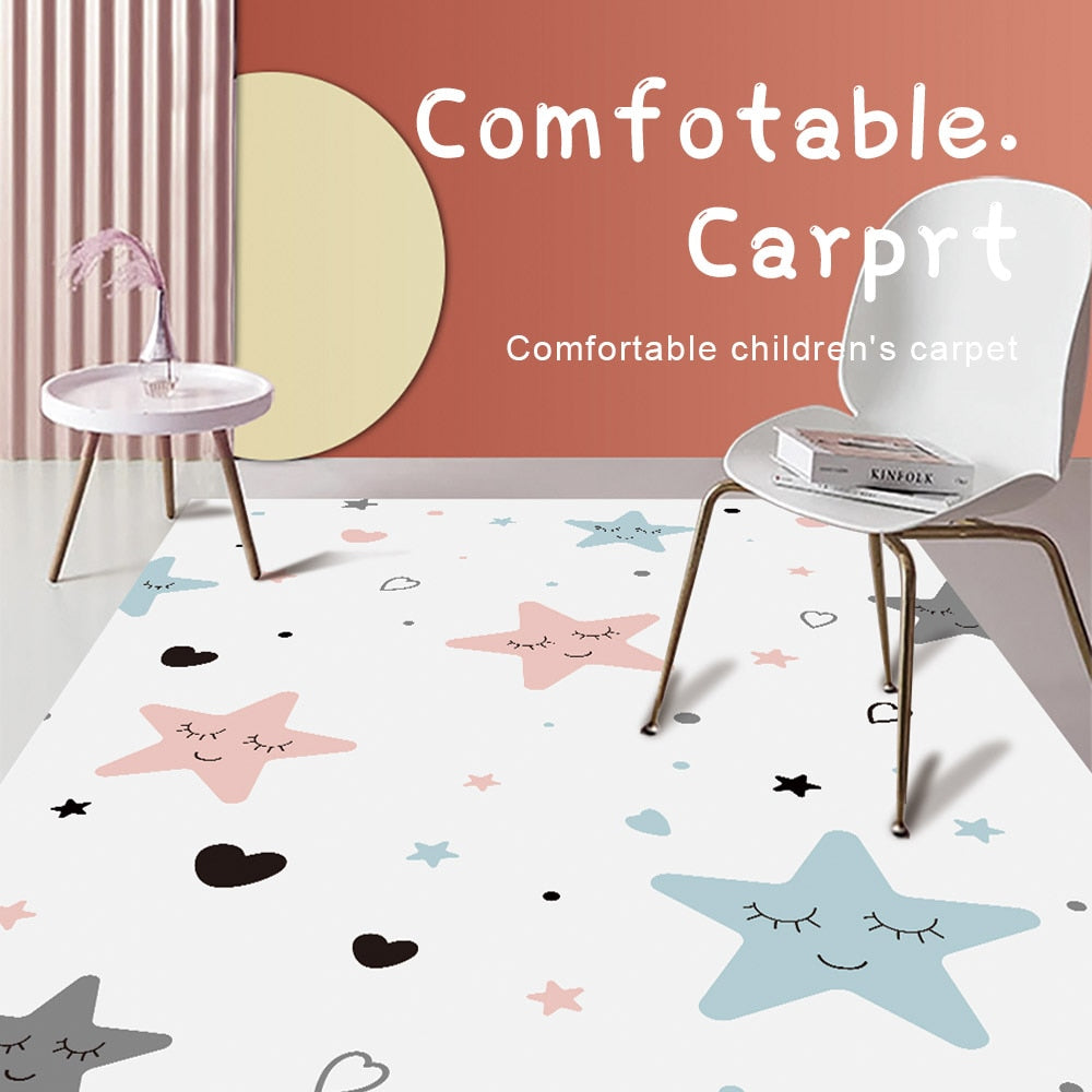 Nursery Cartoon Style Area Rug