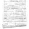 White/Grey Brick Wall Self-Adhesive Wallpaper