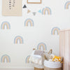 Small Colorful Rainbows Wall Decals