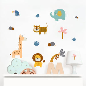 Cartoon Wall Decals Funny Animals