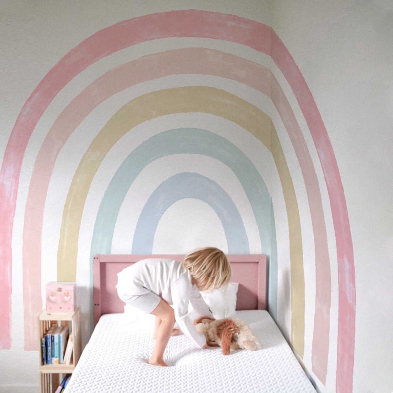 Large Light Rainbow Wall Decal