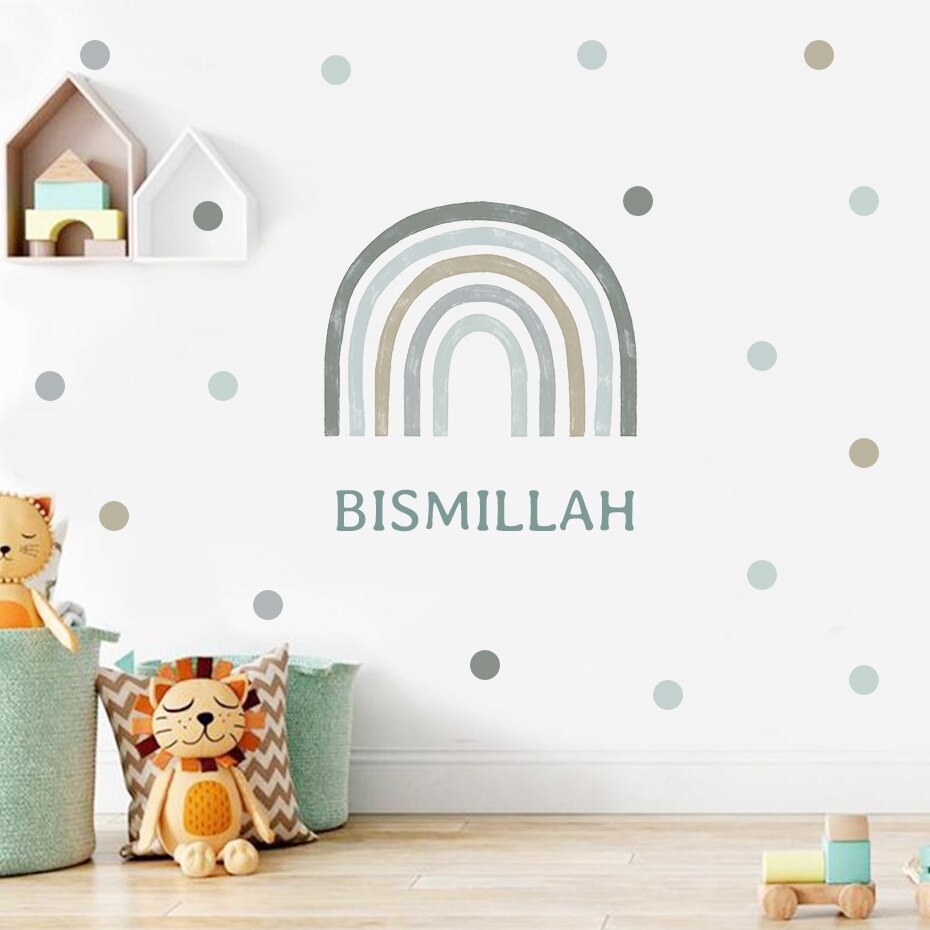 Boho Wall Decals Rainbows