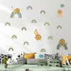 Cartoon Lion Rainbow Wall Decals