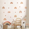 Boho Rainbows Hearts Wall Decals