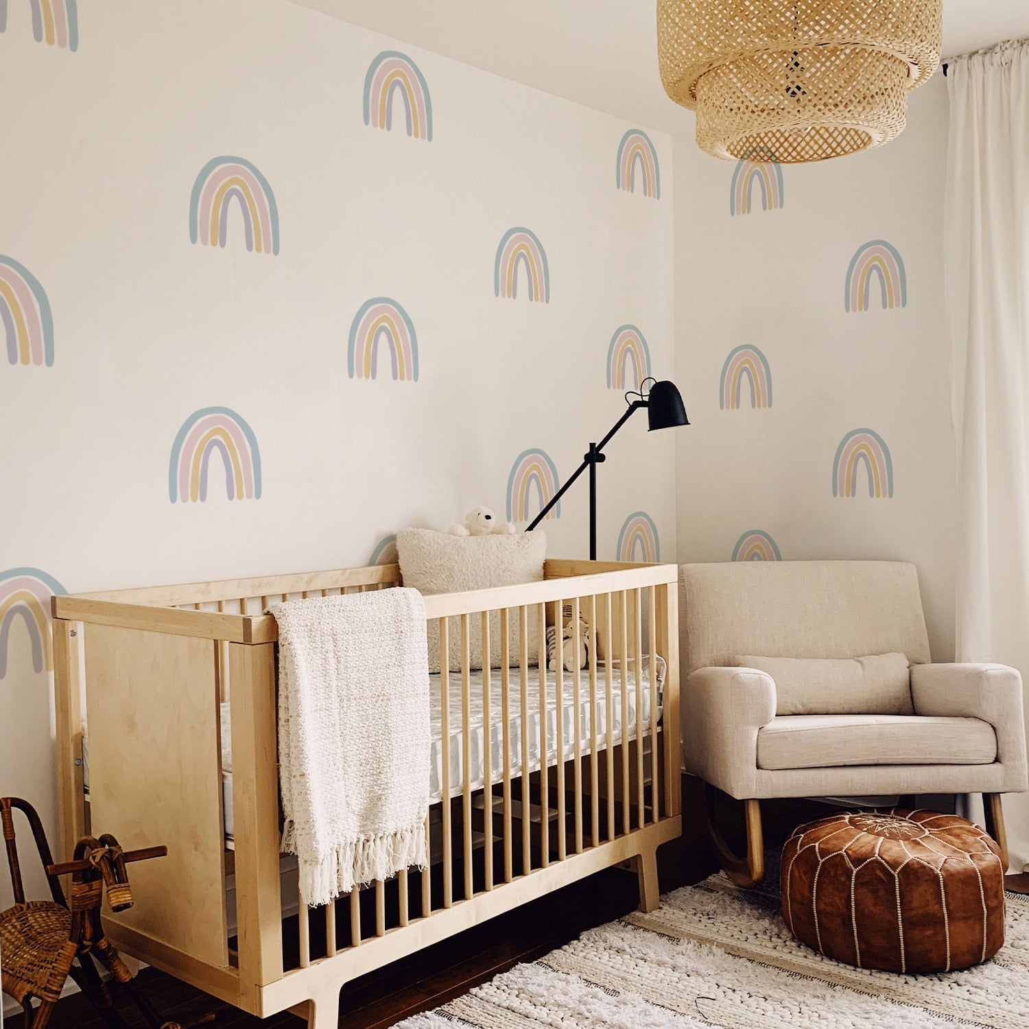 Small Colorful Rainbows Wall Decals