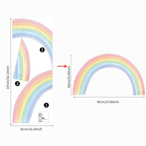 Watercolor Classic Rainbow Wall Decal