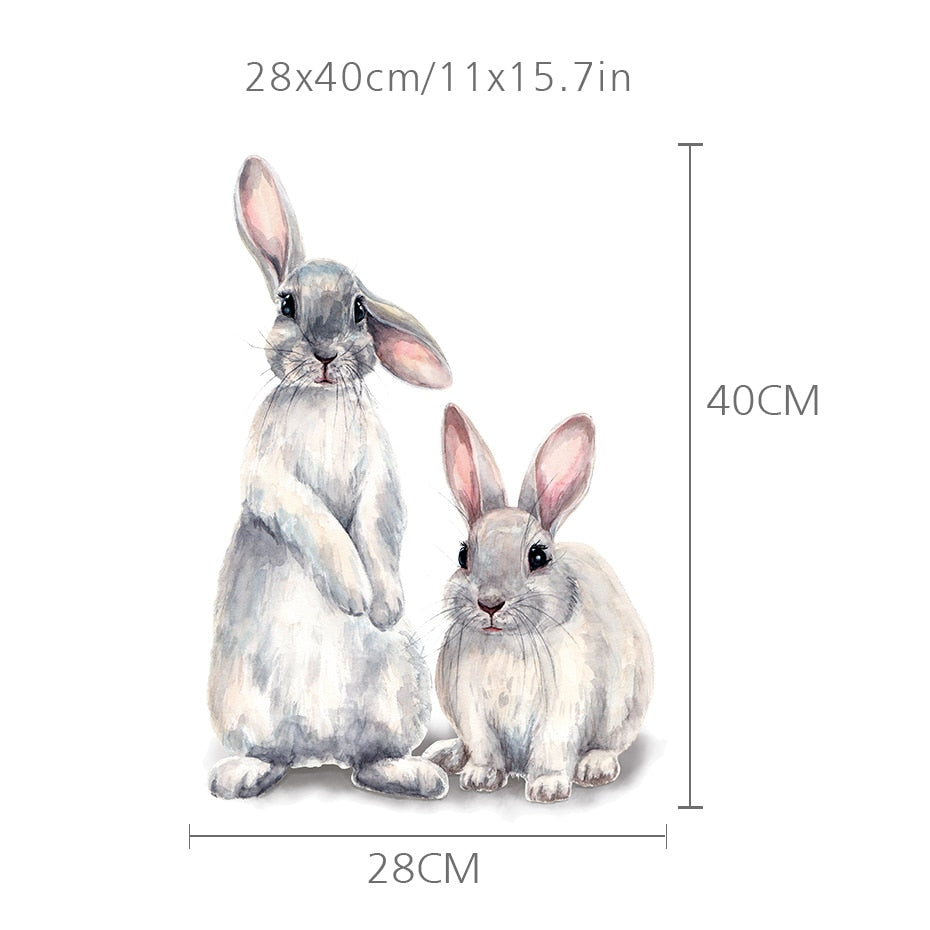 Nursery Wall Decal Baby Rabbits