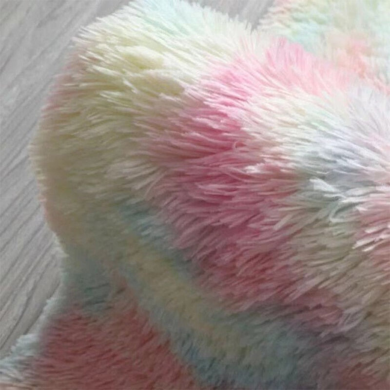 Fluffy Thick Area Round Rug