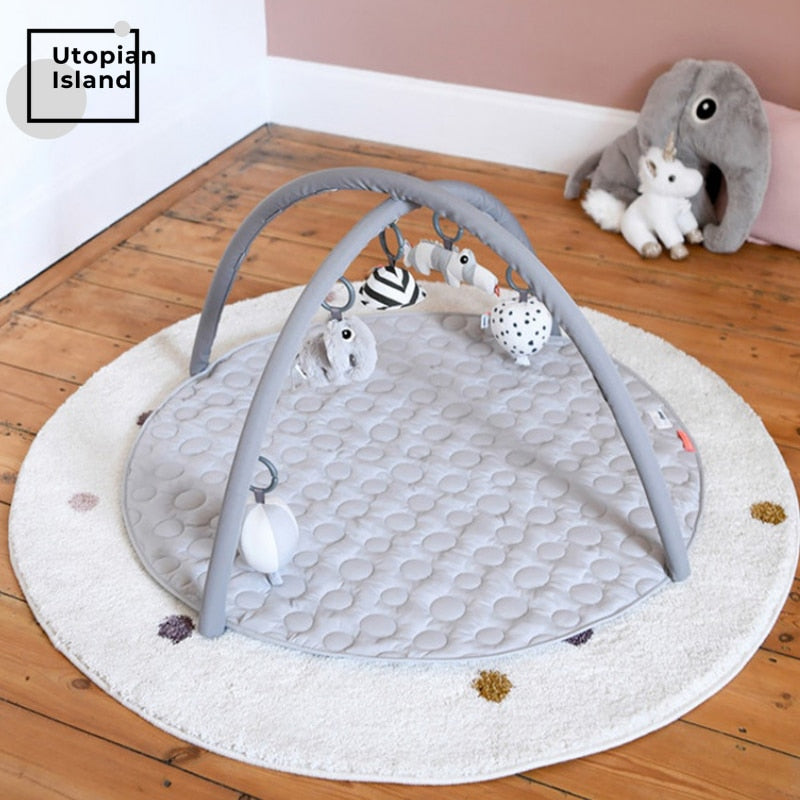 Area Round Rug Dots Pattern