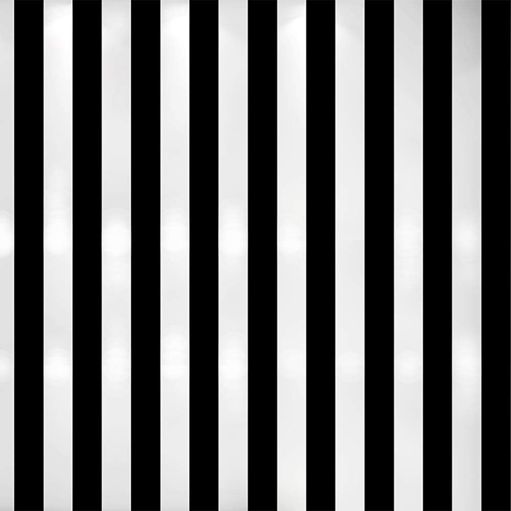 Black And White Straight Stripes Peel and Stick Wallpaper