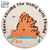 Area Round Rug Animal Friends