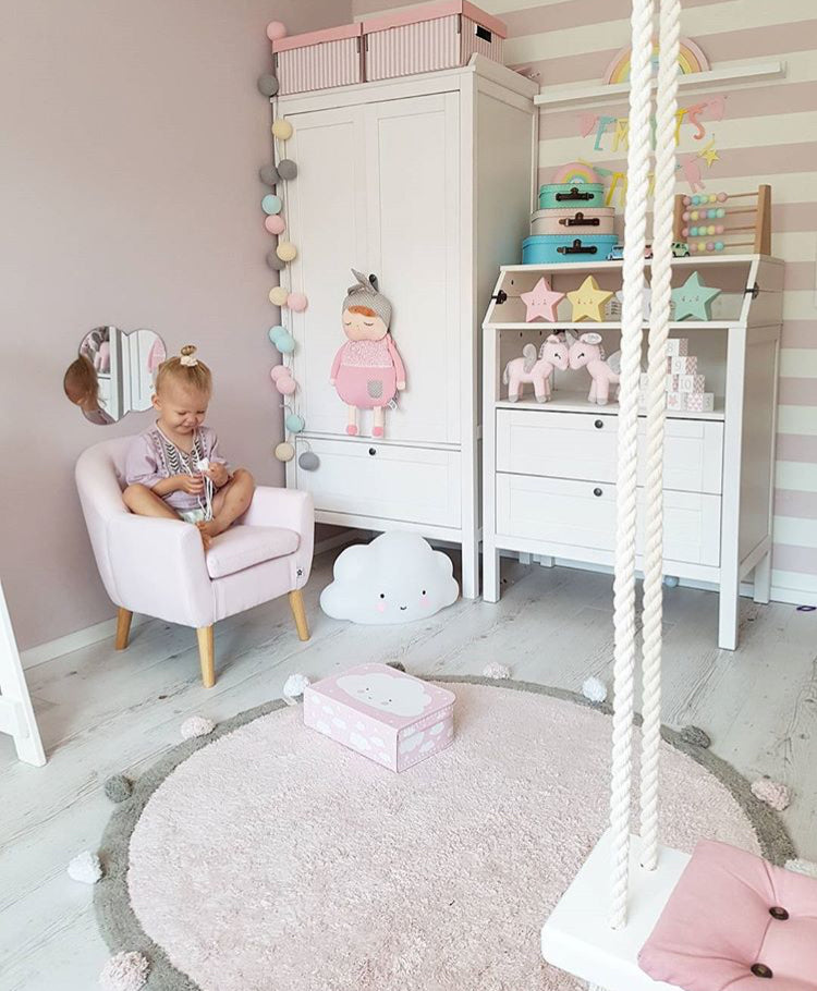 Nordic Cute Soft Round Rug