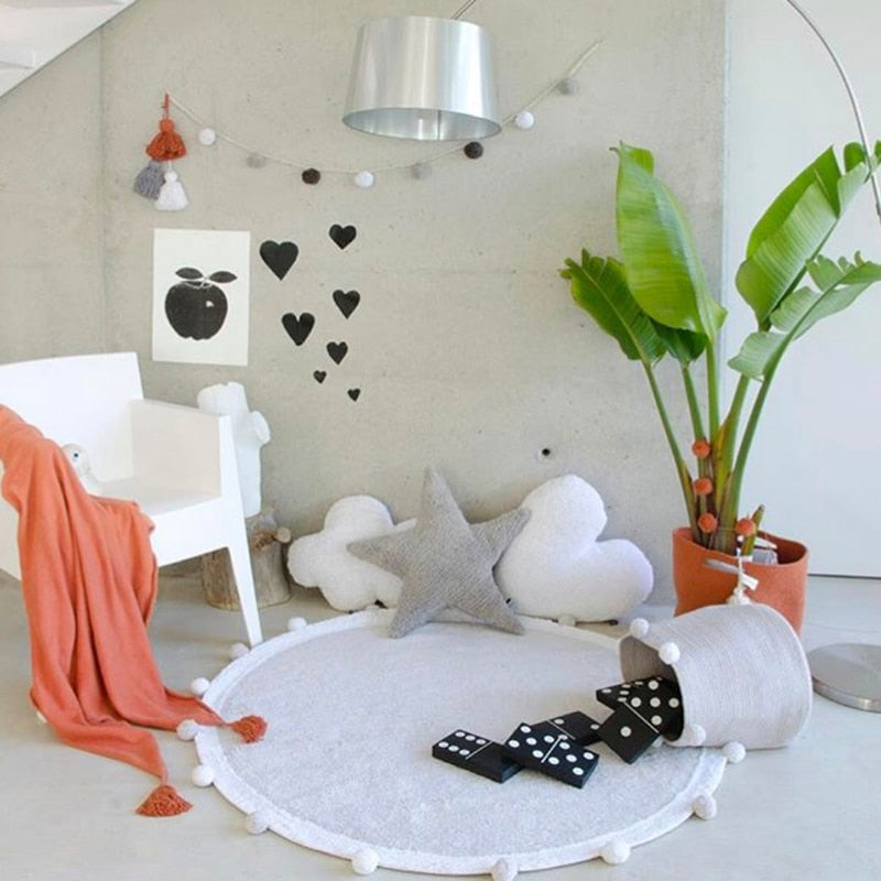 Nordic Cute Soft Round Rug
