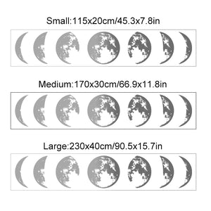 Nursery Wall Decals Gold Silver Moon Phase