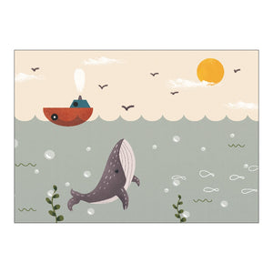 Nursery Cartoon Style Area Rug