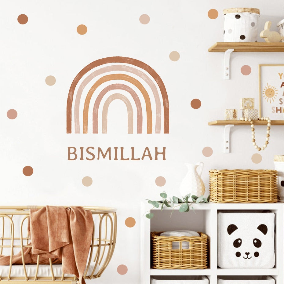 Boho Wall Decals Rainbows