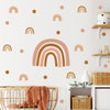 Boho Polka Dots Rainbows Wall Decal