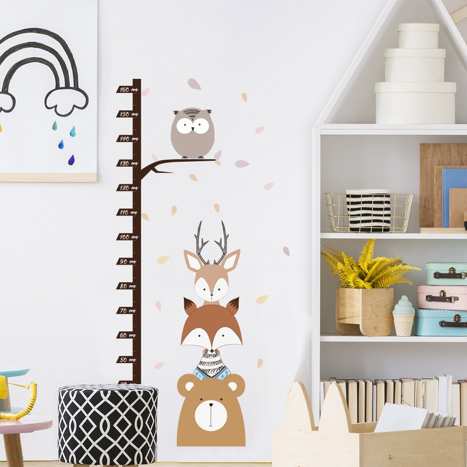 Cartoon Wall Decals Forest Animals