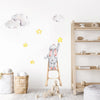 Nursery Wall Decals Bunny on the Stairs