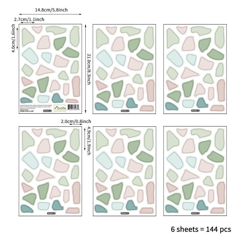 Wall Decals Terrazzo Abstract Pattern