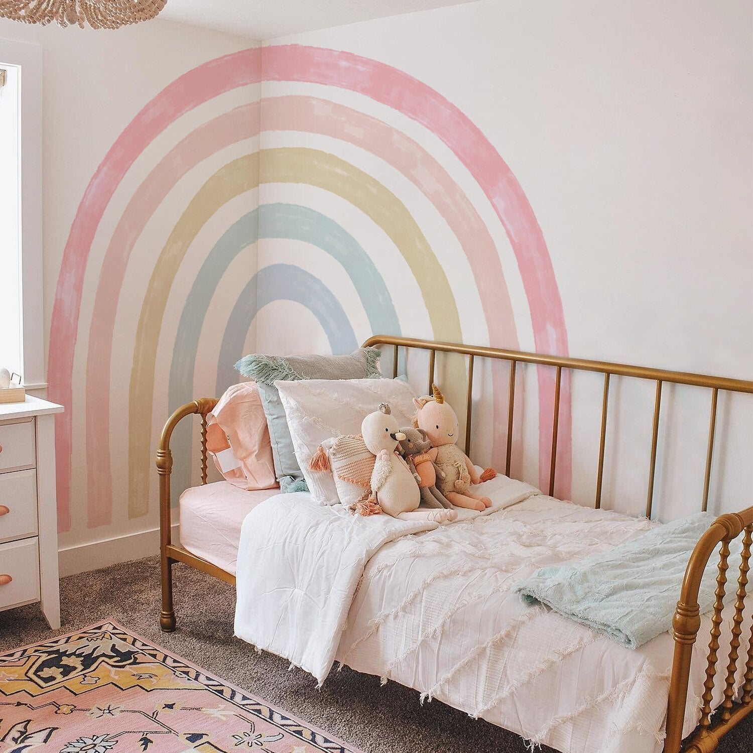 Large Light Rainbow Wall Decal