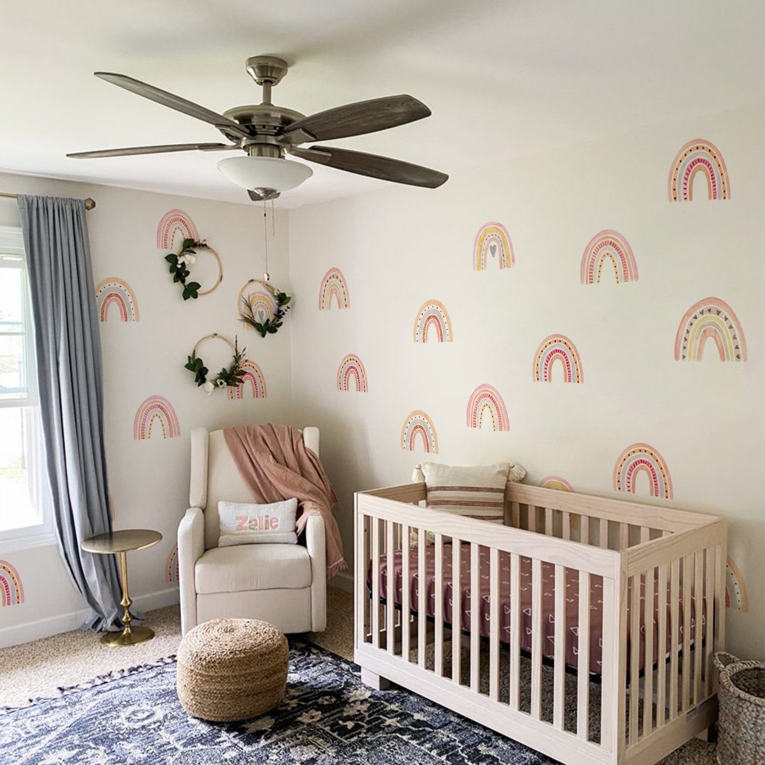 Small Colorful Rainbows Wall Decals