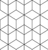 White/Black Hexagon Geometry Peel And Stick Wallpaper