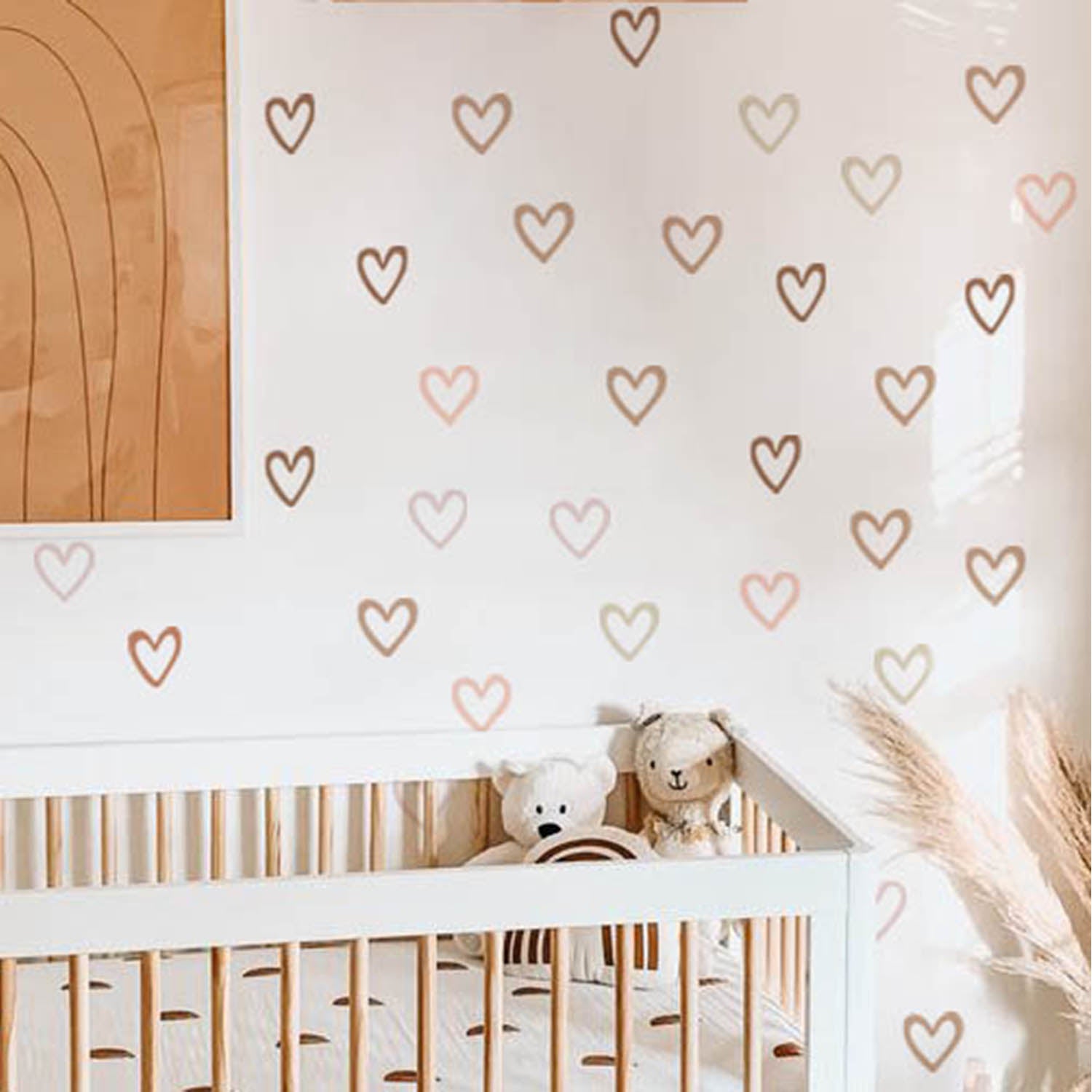 Pattern Wall Decals Boho Hearts