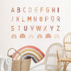 Nursery Wall Decals Colorful Alphabet Letter Rainbows